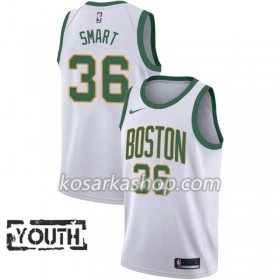 Dres Boston Celtics Marcus Smart 36 Nike 2018-19 City Edition Bijela Swingman - Dječji